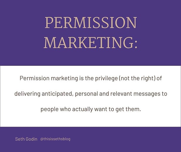 What is permission marketing by Seth Godin