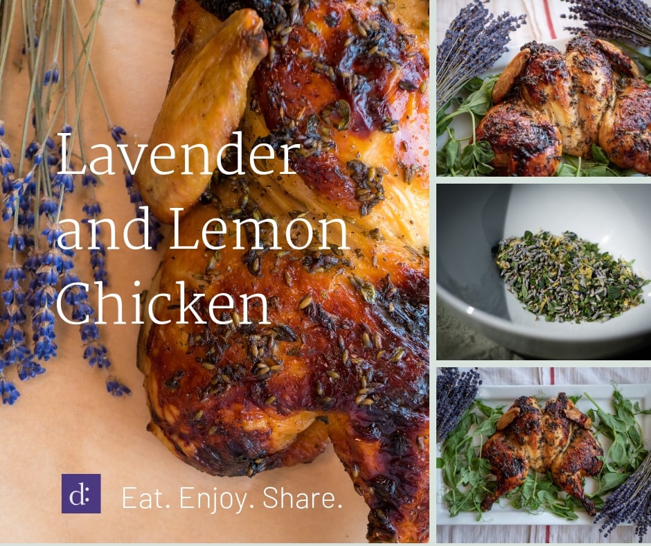 Lavendar and Lemon Chicken Recipe Featured Image